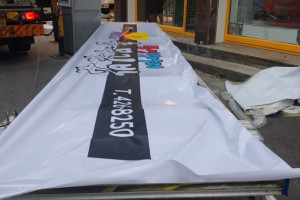 인천 통영뱃머리 충무김밥 식당 플렉스  간판 제작 시공